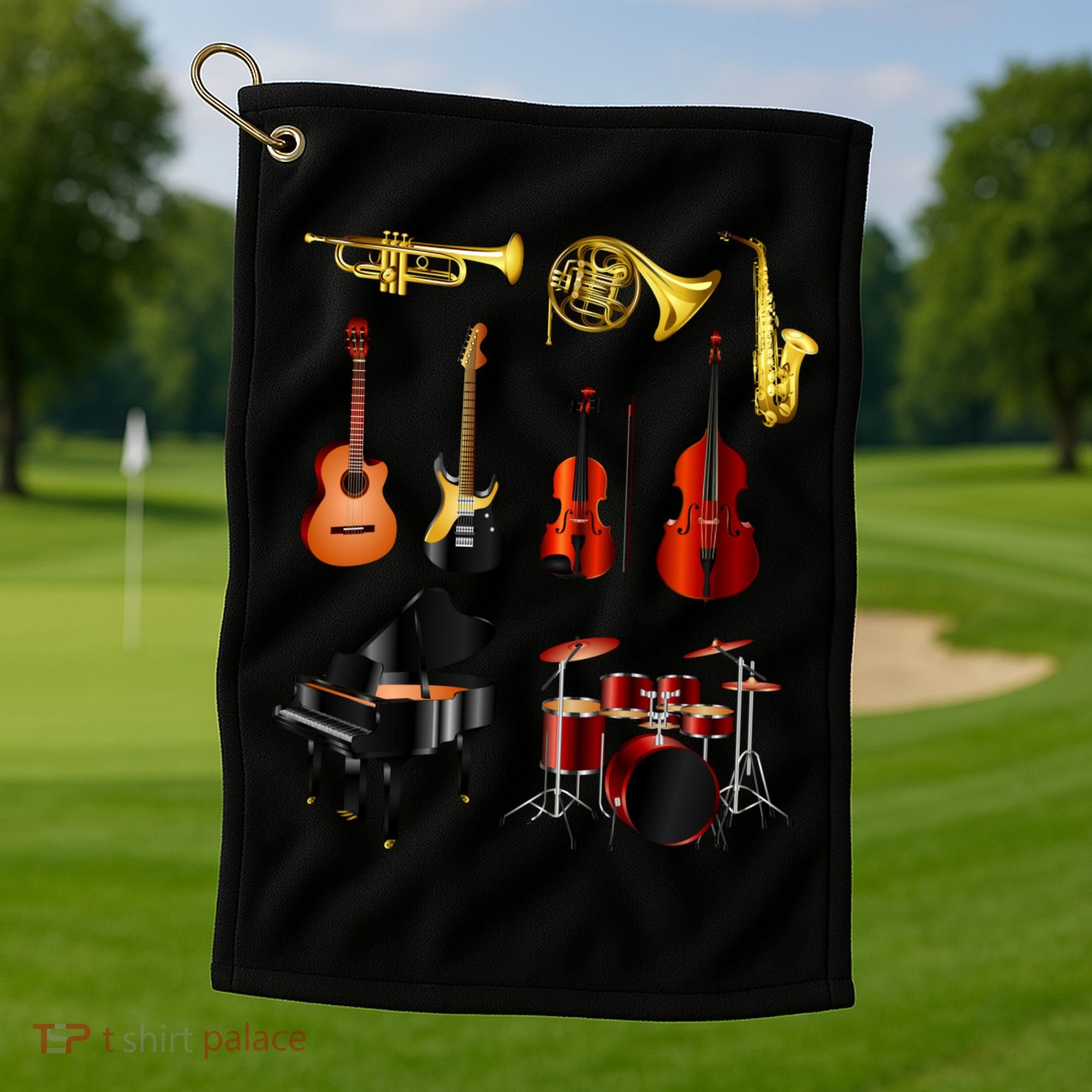 Musical Instruments Golf Towel