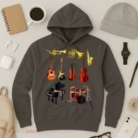 Musical Instruments Hoodie thumb 3