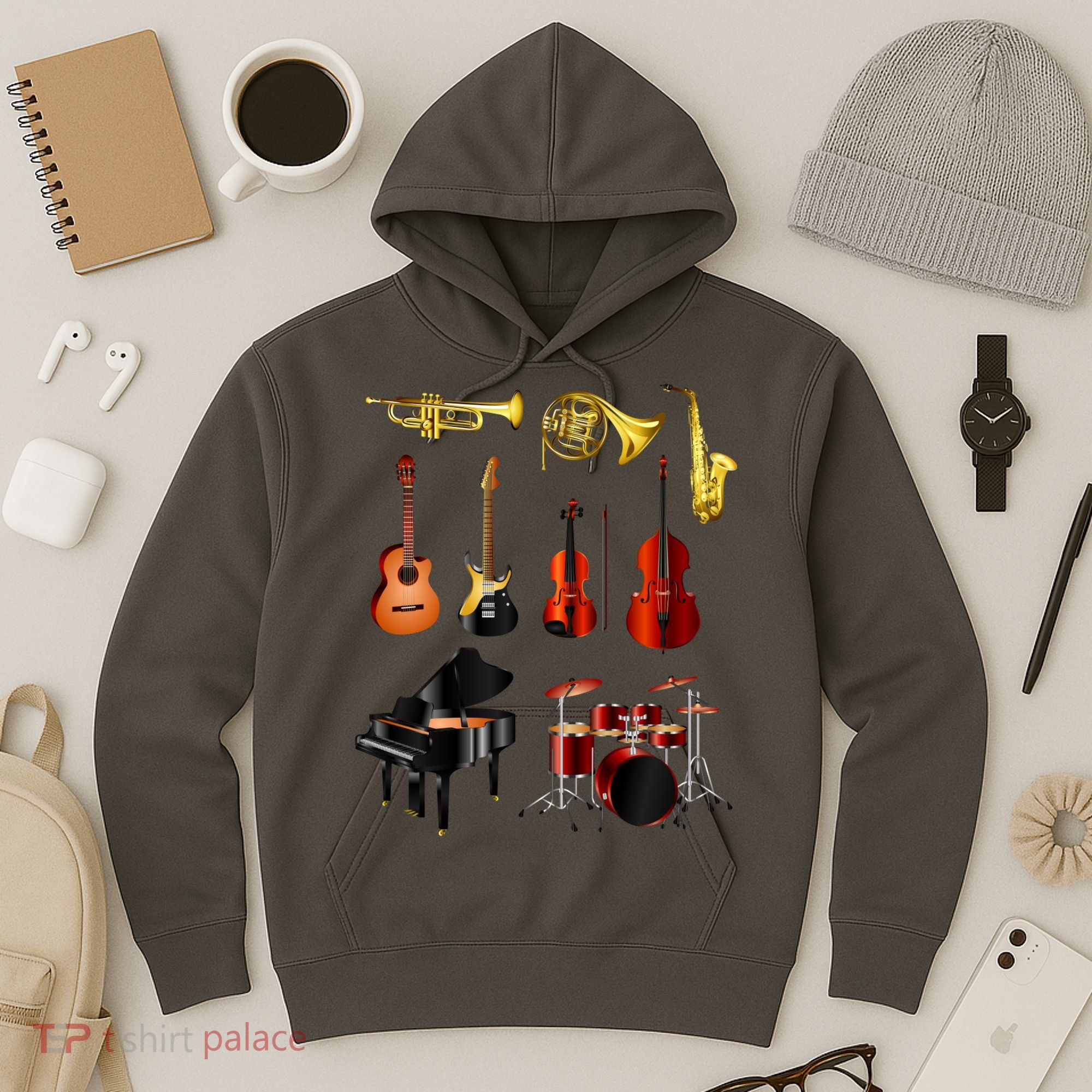 Musical Instruments Hoodie
