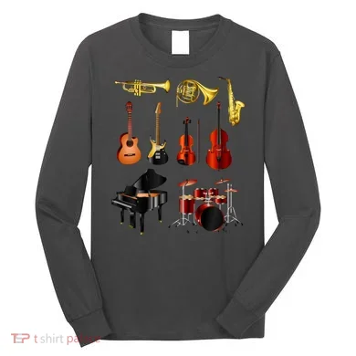 Musical Instruments Long Sleeve Shirt
