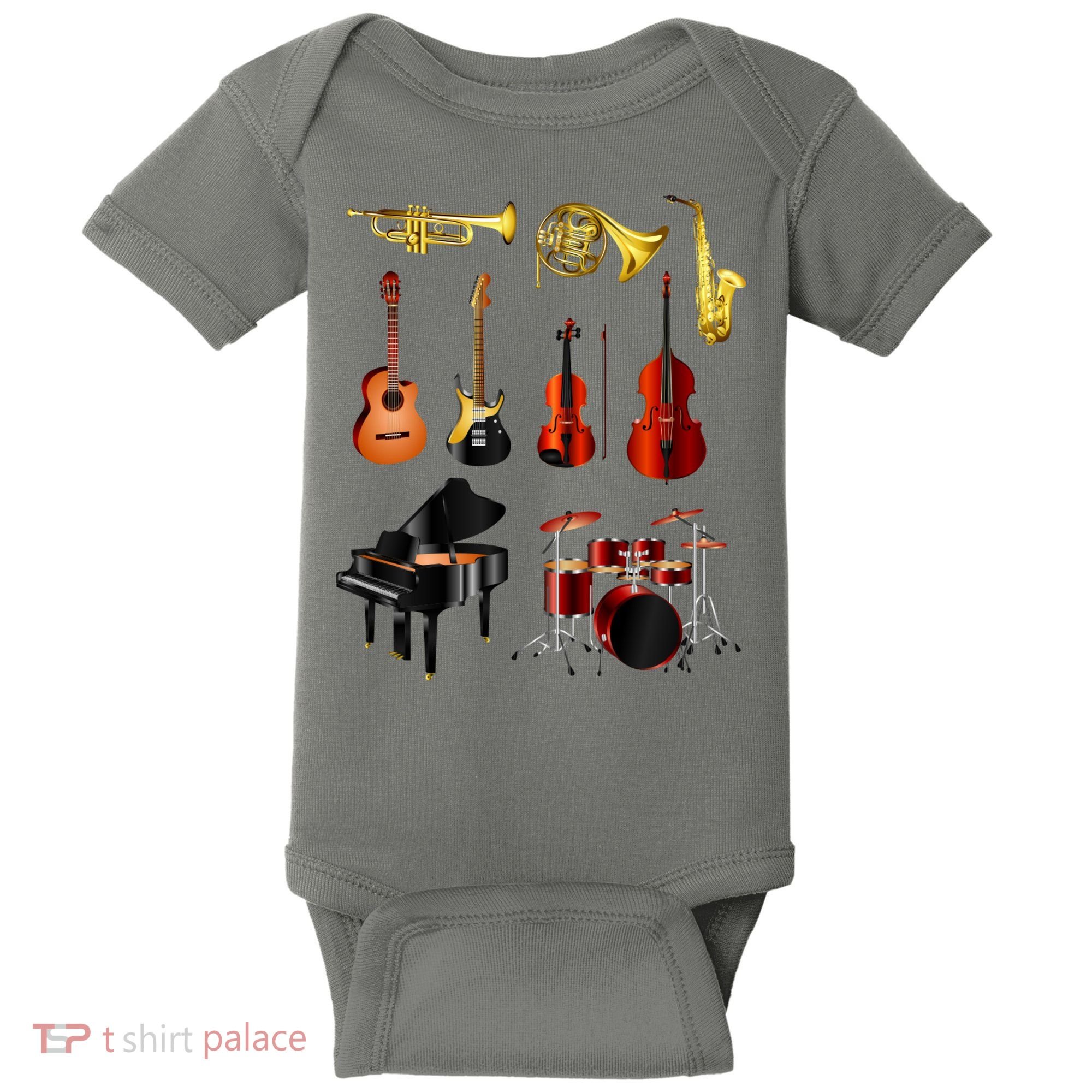 Musical Instruments Baby Bodysuit