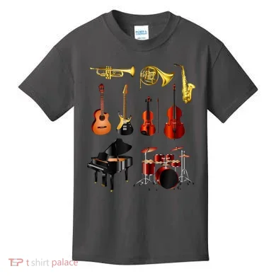 Musical Instruments Kids T-Shirt