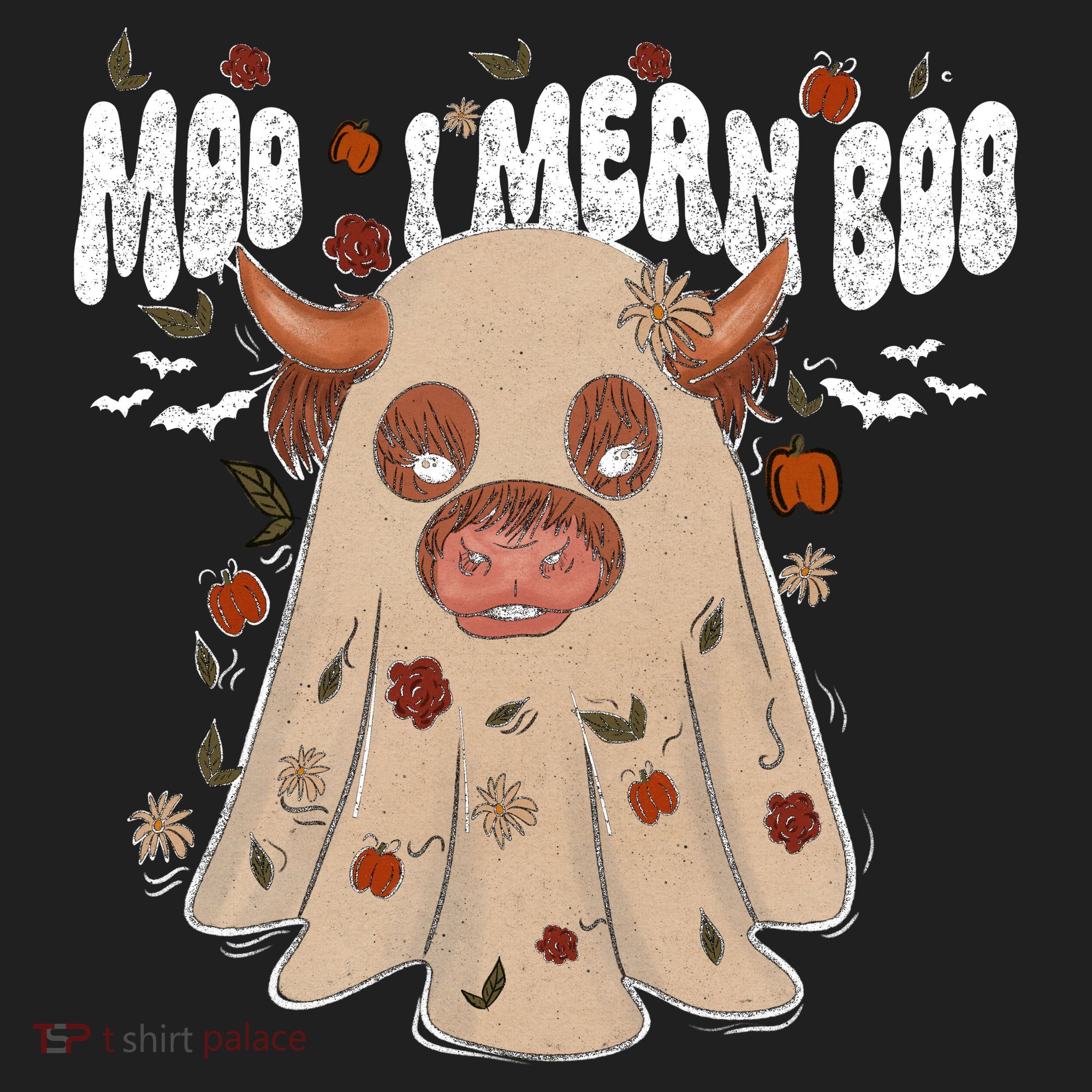 Moo I Mean Boo Funny Halloween Pig Ghost Women's Sweatshirt