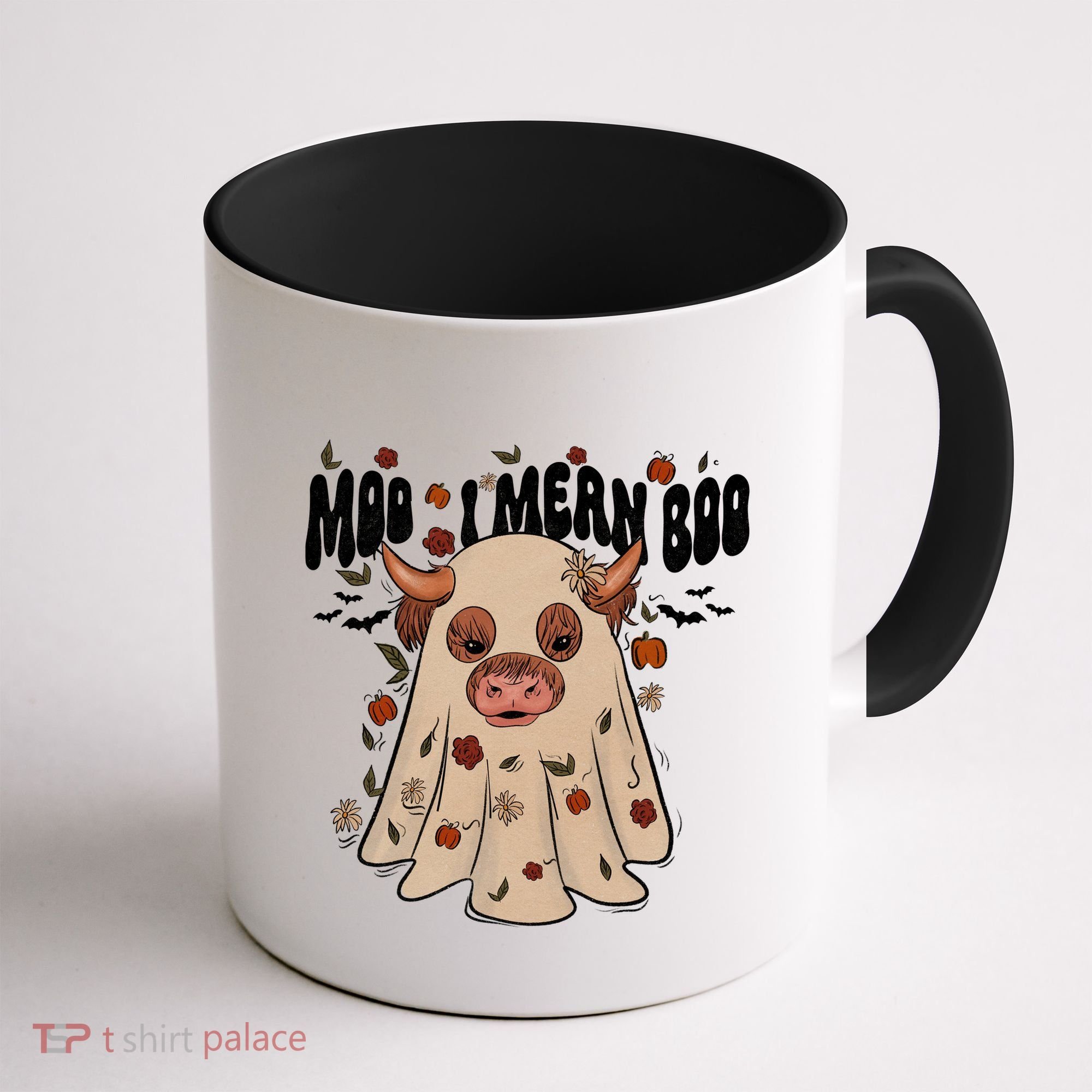 Moo I Mean Boo Funny Halloween Pig Ghost Coffee Mug