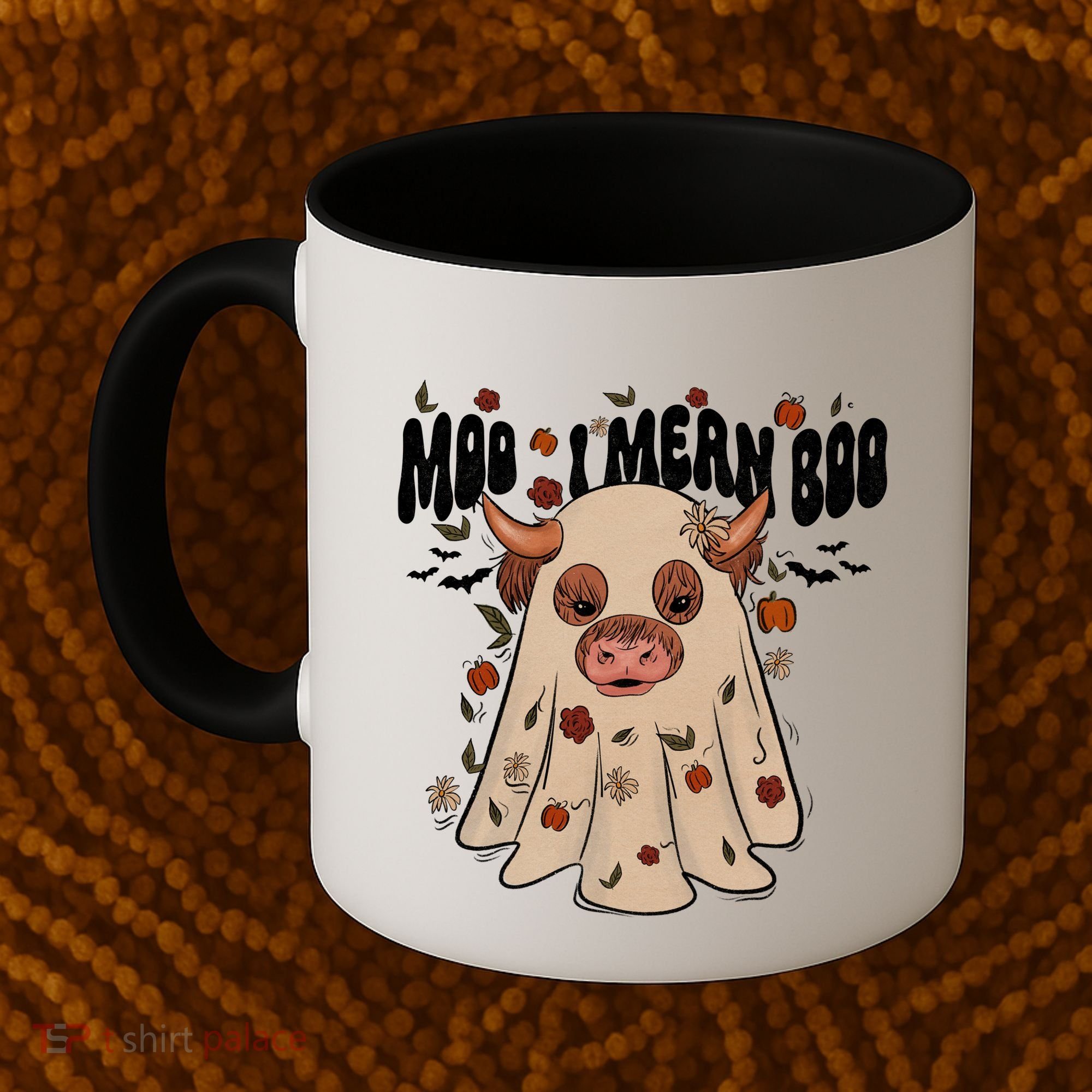 Moo I Mean Boo Funny Halloween Pig Ghost Coffee Mug