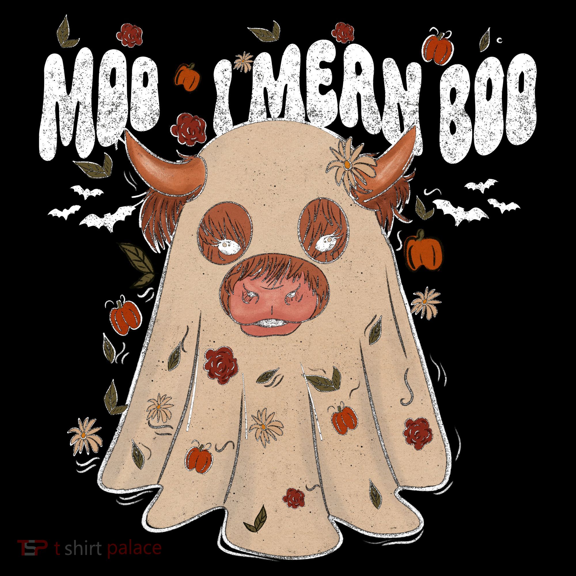 Moo I Mean Boo Funny Halloween Pig Ghost Women's Hoodie