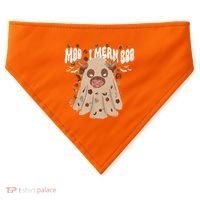 Moo I Mean Boo Funny Halloween Pig Ghost USA-Made Doggie Bandana thumb 0