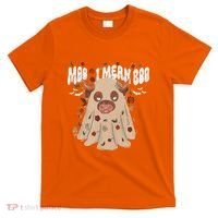 Moo I Mean Boo Funny Halloween Pig Ghost T-Shirt thumb 0