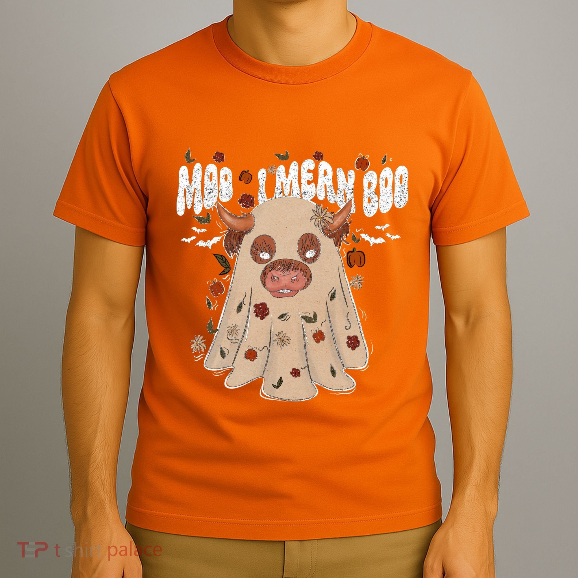 Moo I Mean Boo Funny Halloween Pig Ghost T-Shirt