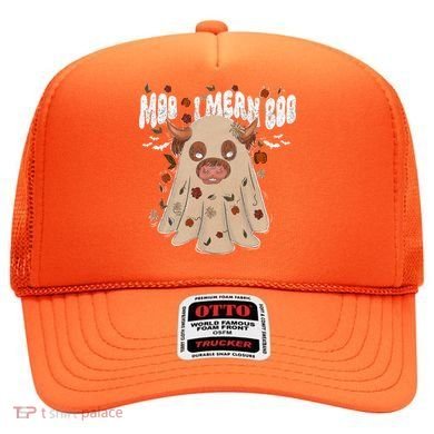 Moo I Mean Boo Funny Halloween Pig Ghost Hat