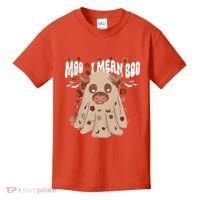Moo I Mean Boo Funny Halloween Pig Ghost Kids T-Shirt thumb 0