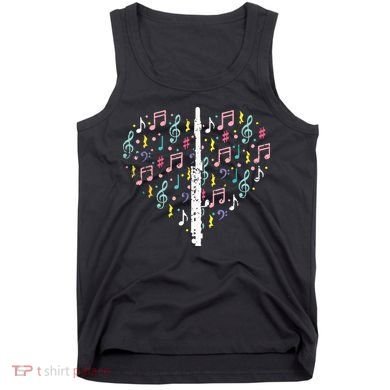 Musical Instruments Music Notes Lover Flute Tank Top