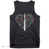 Musical Instruments Music Notes Lover Flute Tank Top thumb 0