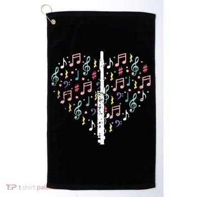 Musical Instruments Music Notes Lover Flute Golf Towel