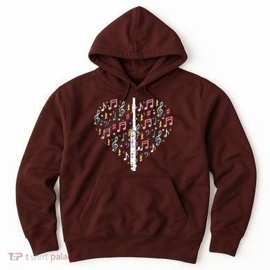 Musical Instruments Music Notes Lover Flute Hoodie