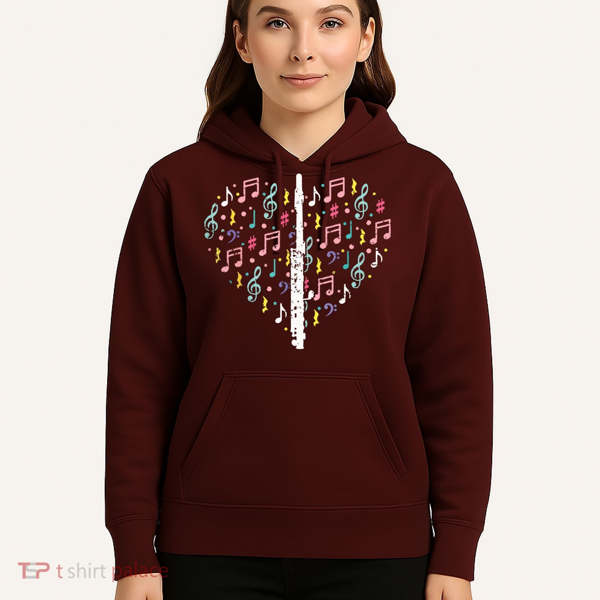 Musical Instruments Music Notes Lover Flute Hoodie