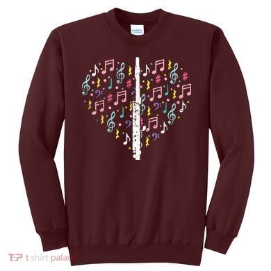 Musical Instruments Music Notes Lover Flute Sweatshirt