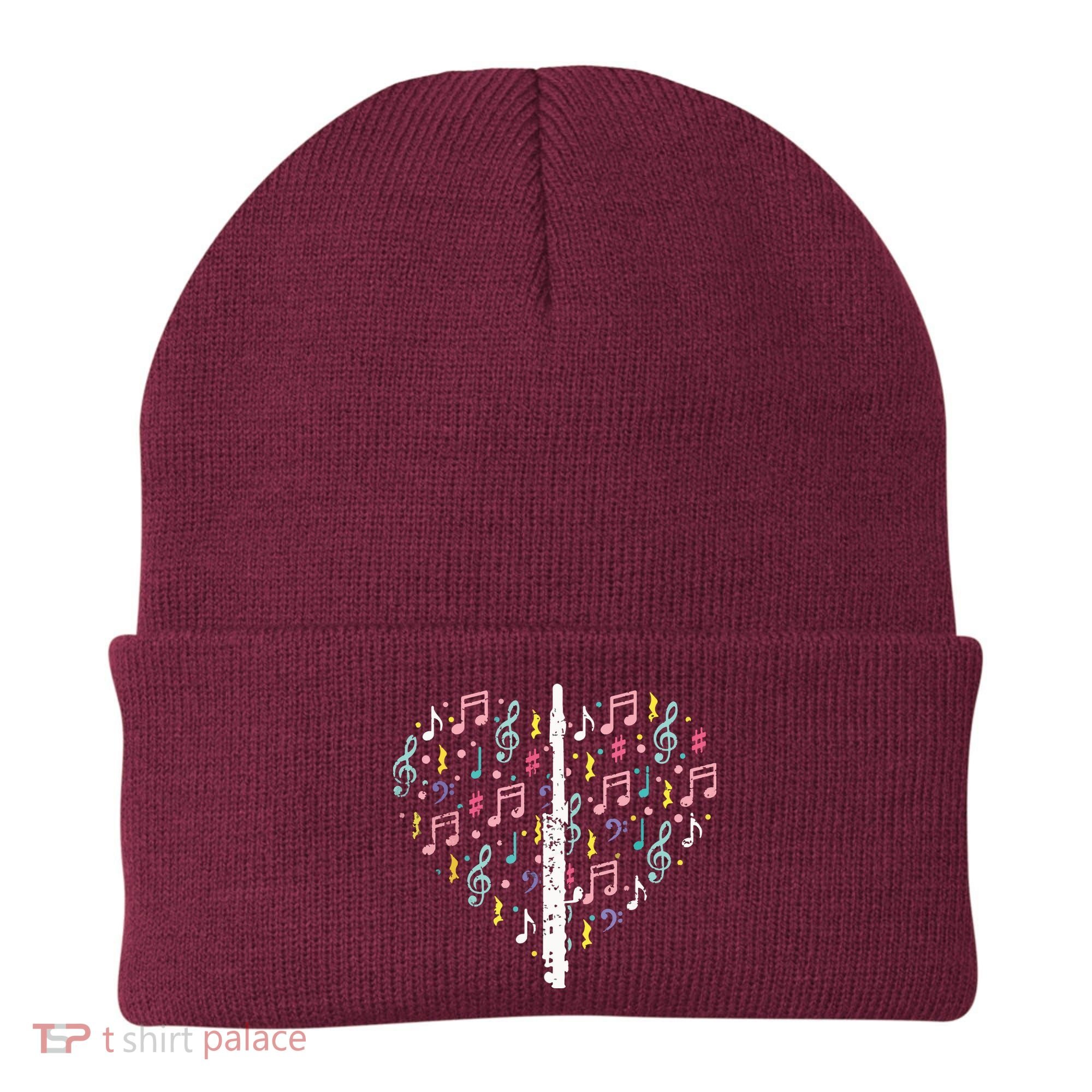 Musical Instruments Music Notes Lover Flute Beanie