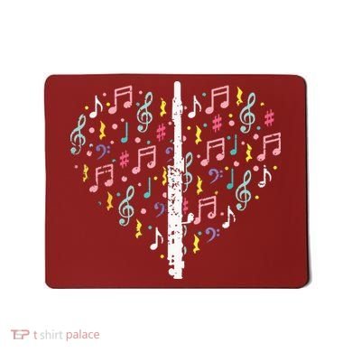 Musical Instruments Music Notes Lover Flute Mousepad