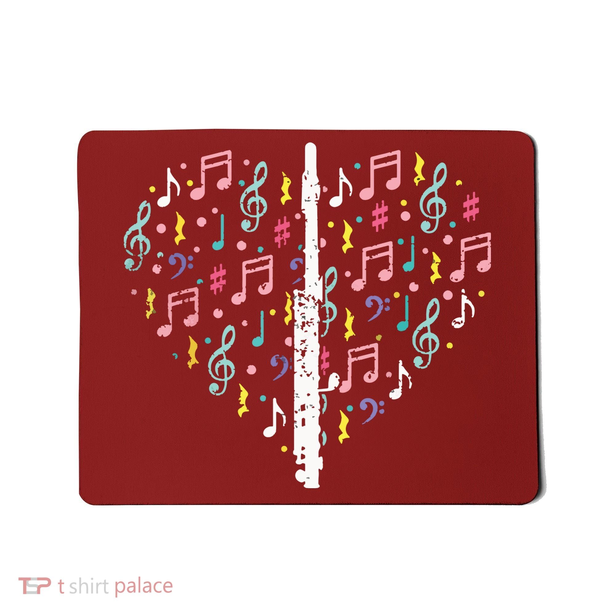 Musical Instruments Music Notes Lover Flute Mousepad