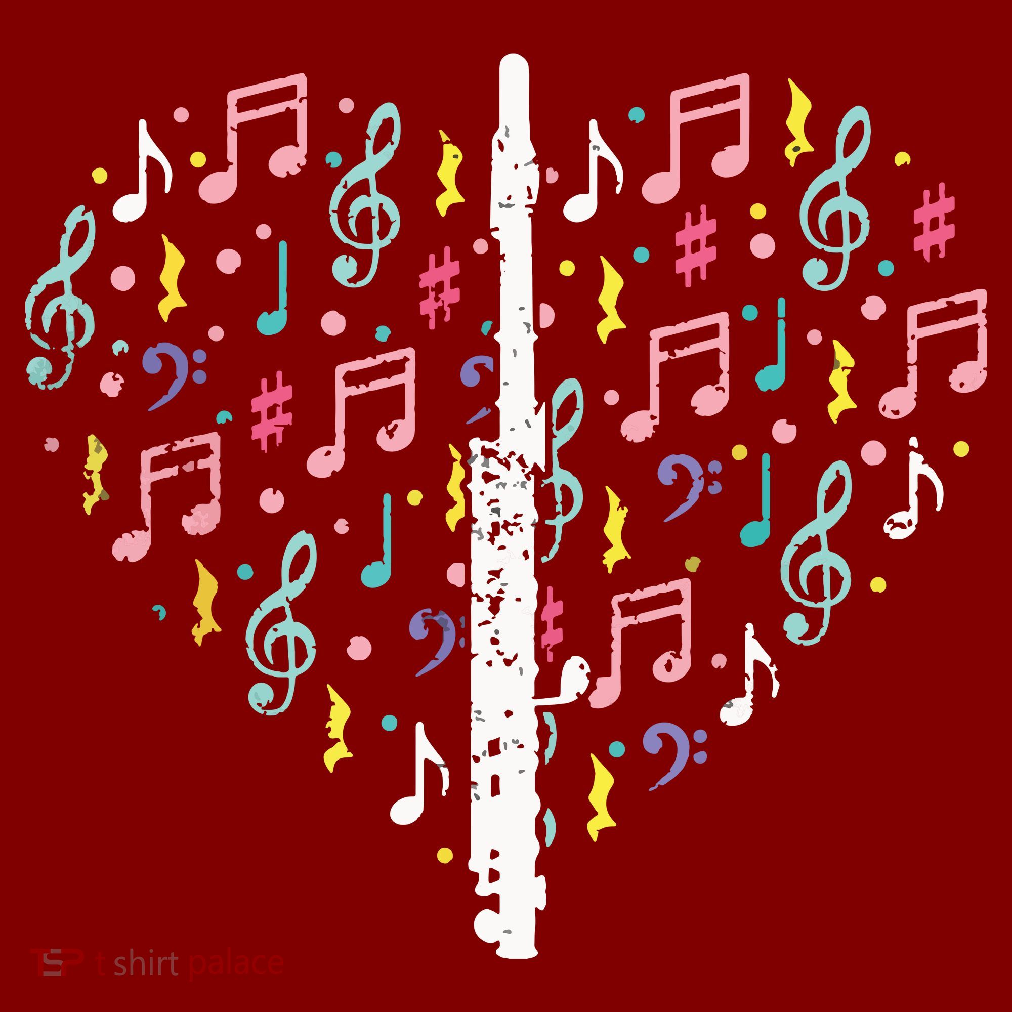 Musical Instruments Music Notes Lover Flute Kids Sweatshirt