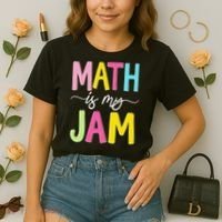 Math Is My Jam Mathematics Math Teacher Professor Math Comfort Colors Boxy T-Shirt thumb 2
