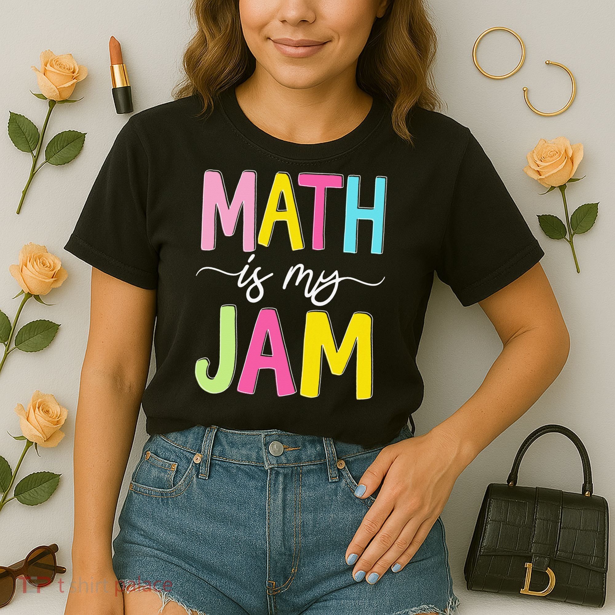 Math Is My Jam Mathematics Math Teacher Professor Math Comfort Colors Boxy T-Shirt