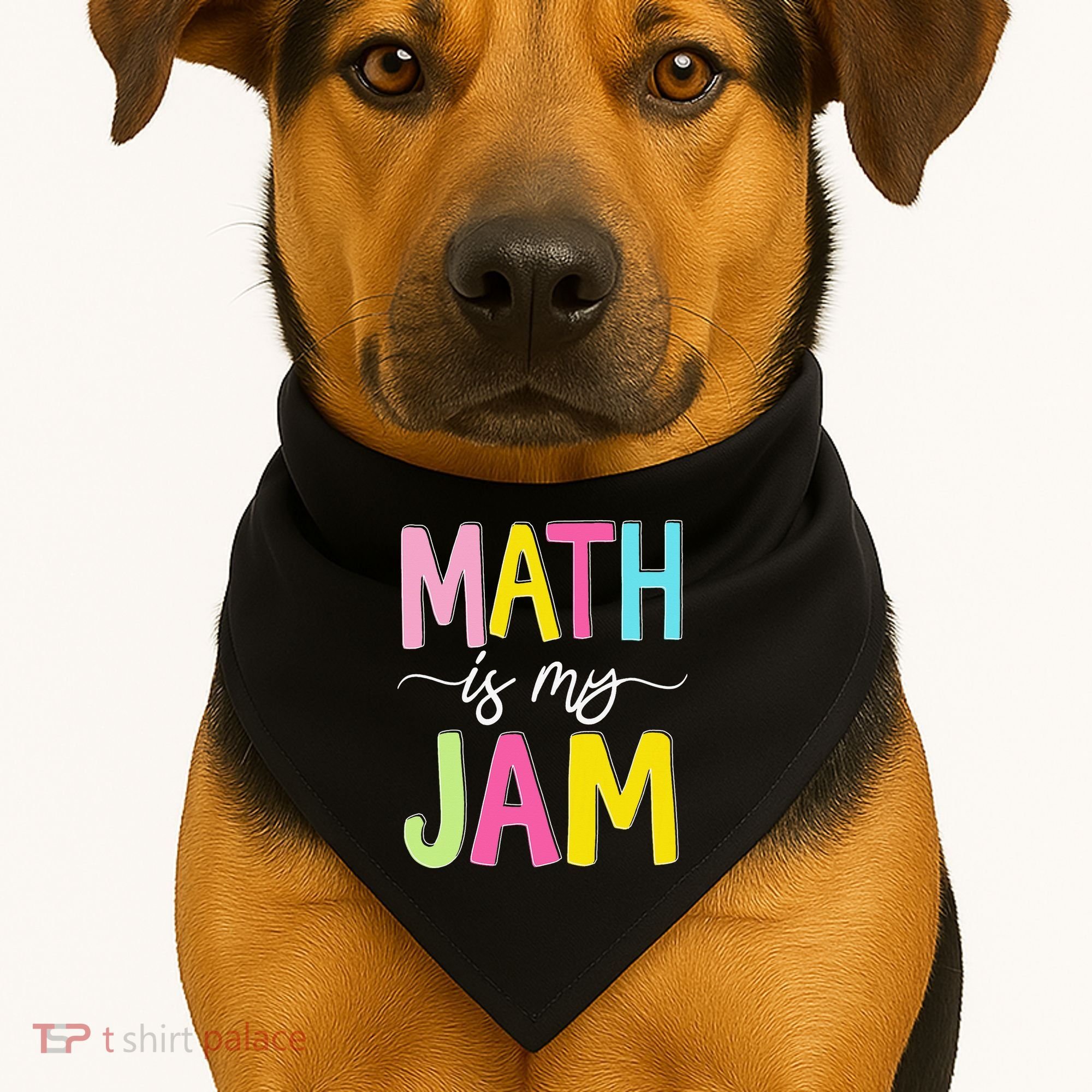 Math Is My Jam Mathematics Math Teacher Professor Math USA-Made Doggie Bandana