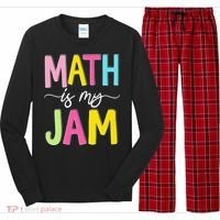 Math Is My Jam Mathematics Math Teacher Professor Math Long Sleeve Pajama Set thumb 0