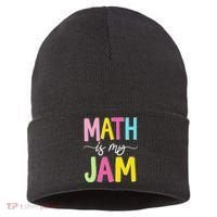 Math Is My Jam Mathematics Math Teacher Professor Math Sustainable Knit Beanie thumb 0
