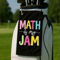 Math Is My Jam Mathematics Math Teacher Professor Math Golf Towel thumb 2