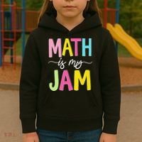 Math Is My Jam Mathematics Math Teacher Professor Math Kids Hoodie thumb 3