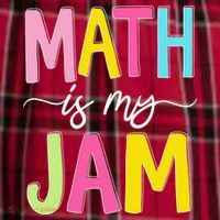 Math Is My Jam Mathematics Math Teacher Professor Math Men's Flannel Plaid Pajama Pants thumb 2