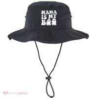 Mama Is My Boo Halloween Mom Ghost Spooky Season Mom Gift Bucket Hat thumb 0