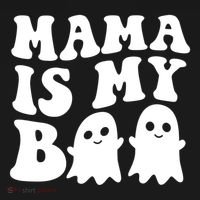 Mama Is My Boo Halloween Mom Ghost Spooky Season Mom Gift Bucket Hat thumb 4