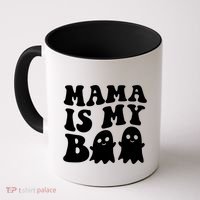 Mama Is My Boo Halloween Mom Ghost Spooky Season Mom Gift Coffee Mug thumb 0