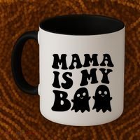 Mama Is My Boo Halloween Mom Ghost Spooky Season Mom Gift Coffee Mug thumb 2