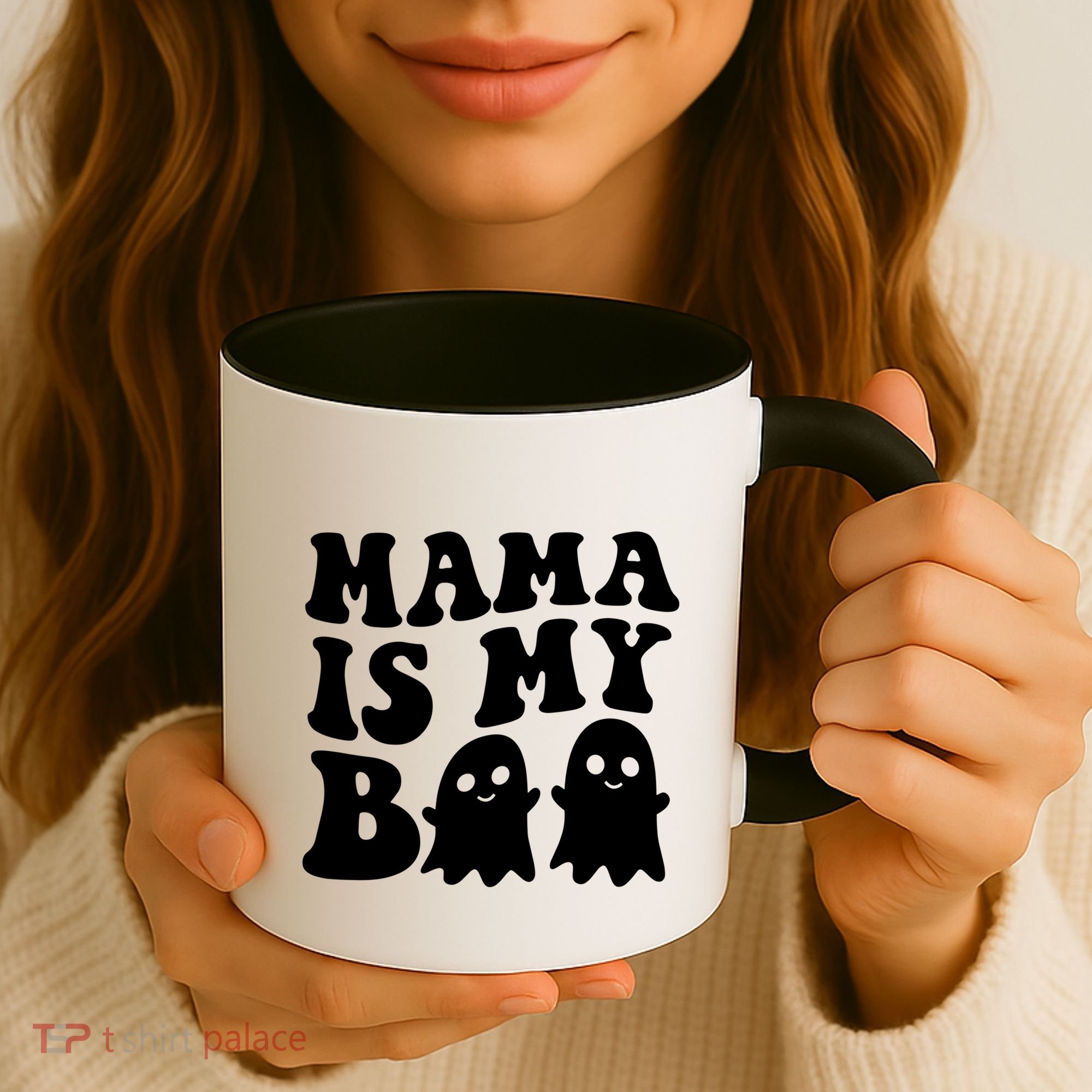 Mama Is My Boo Halloween Mom Ghost Spooky Season Mom Gift Coffee Mug