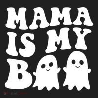 Mama Is My Boo Halloween Mom Ghost Spooky Season Mom Gift Beanie thumb 2