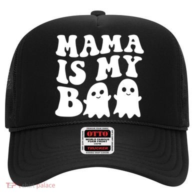 Mama Is My Boo Halloween Mom Ghost Spooky Season Mom Gift Hat