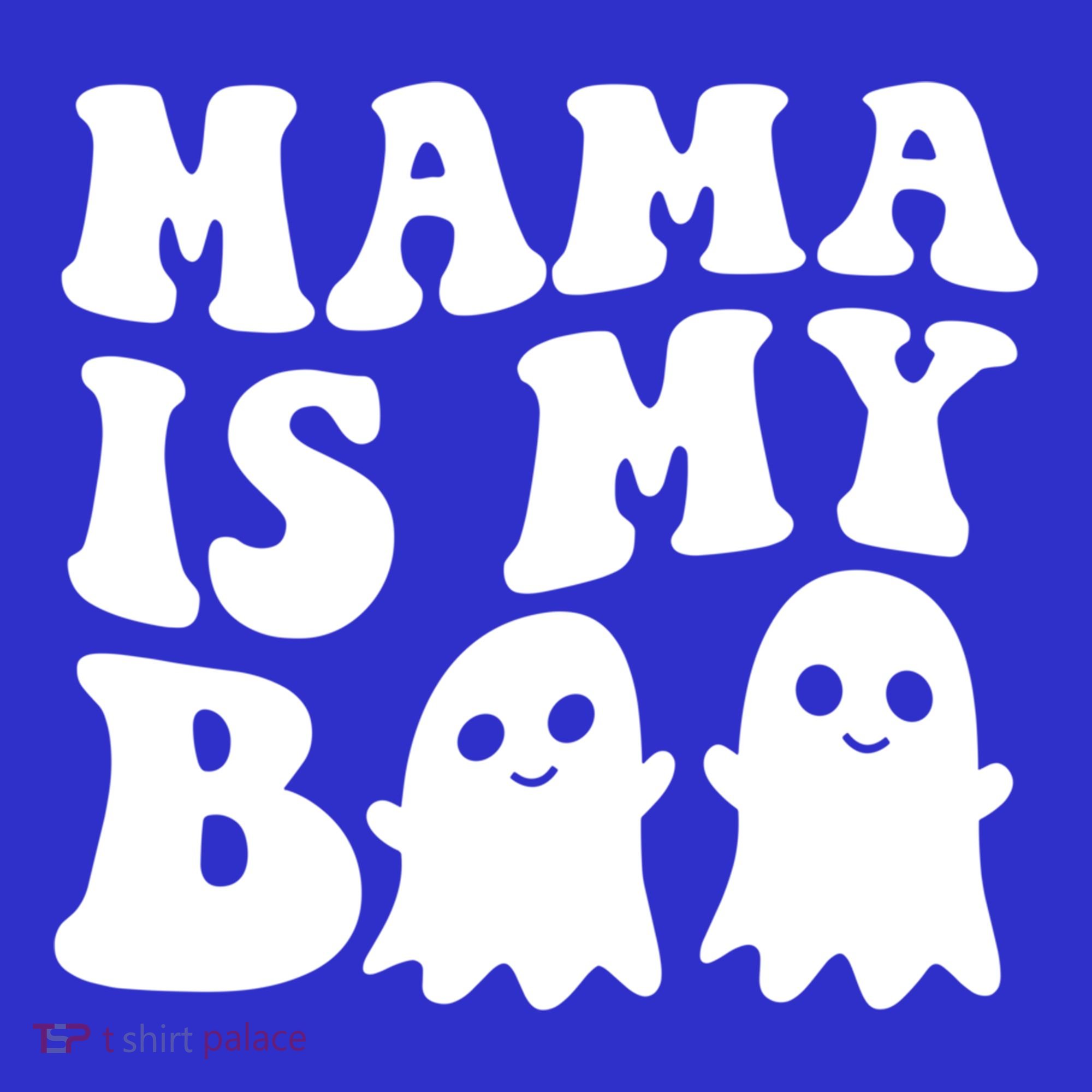 Mama Is My Boo Halloween Mom Ghost Spooky Season Mom Gift Long Sleeve Shirt