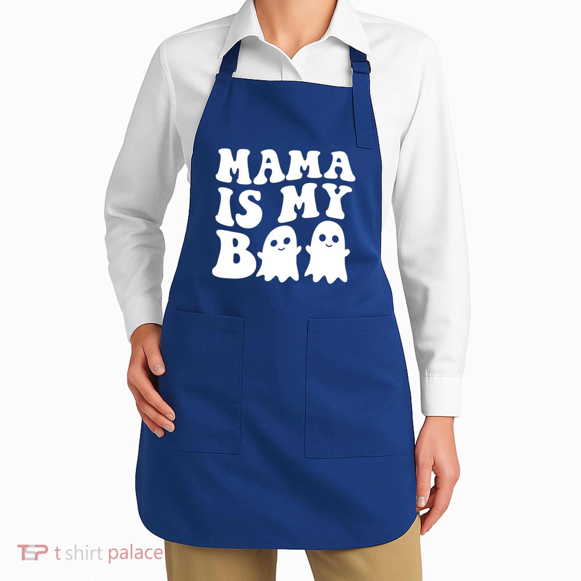 Mama Is My Boo Halloween Mom Ghost Spooky Season Mom Gift Apron