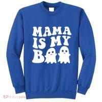 Mama Is My Boo Halloween Mom Ghost Spooky Season Mom Gift Sweatshirt thumb 0