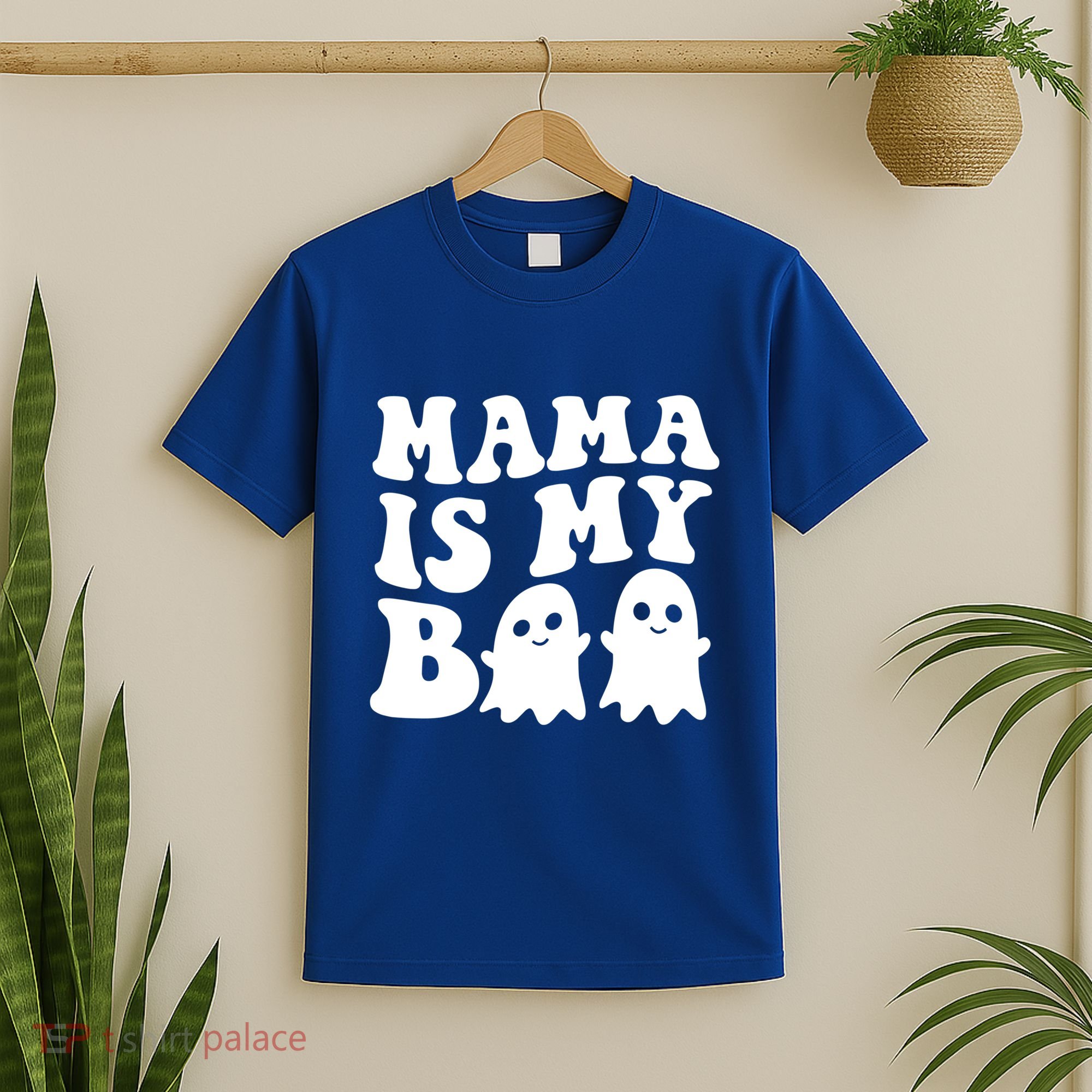 Mama Is My Boo Halloween Mom Ghost Spooky Season Mom Gift T-Shirt