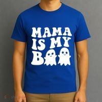 Mama Is My Boo Halloween Mom Ghost Spooky Season Mom Gift T-Shirt thumb 3