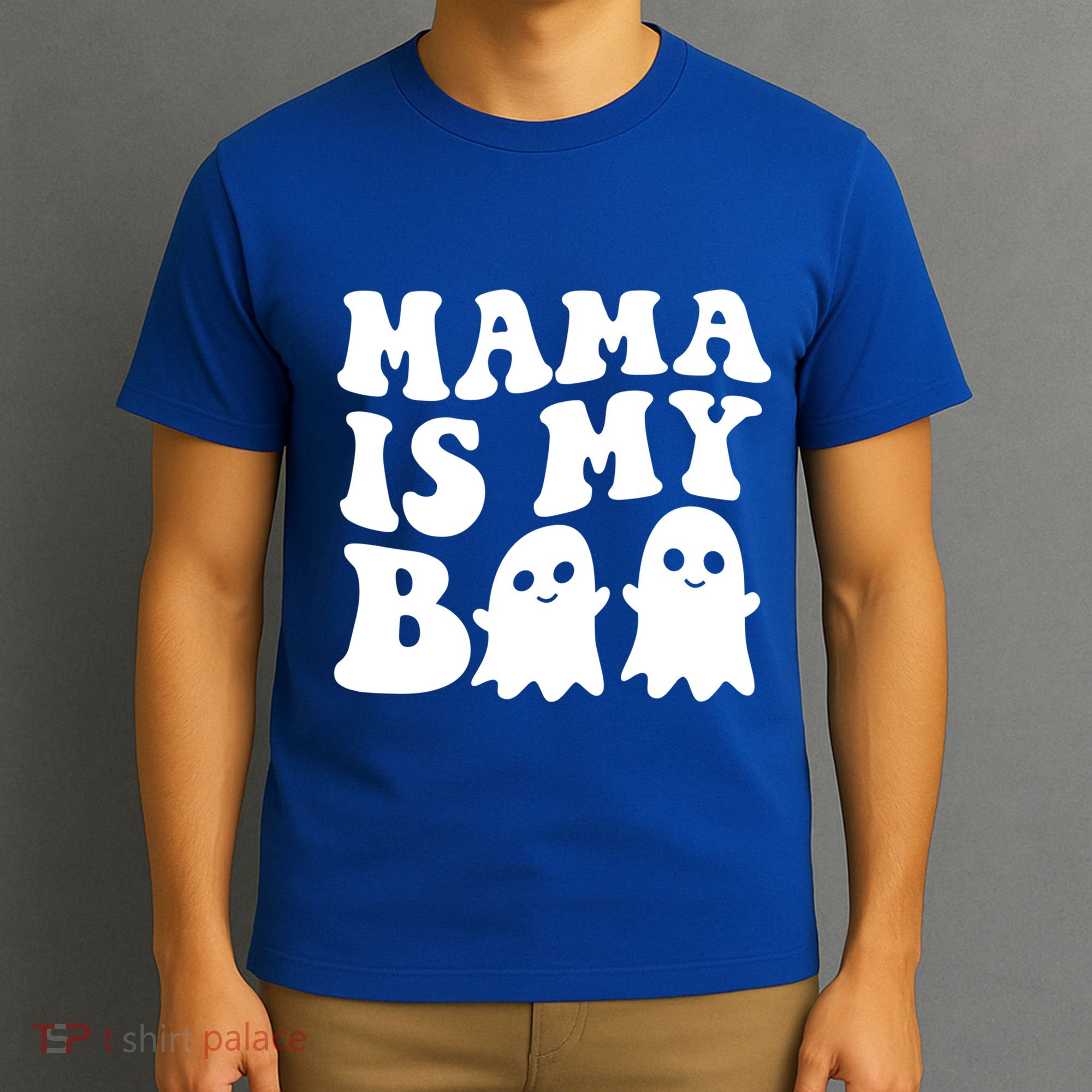 Mama Is My Boo Halloween Mom Ghost Spooky Season Mom Gift T-Shirt