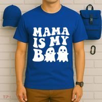 Mama Is My Boo Halloween Mom Ghost Spooky Season Mom Gift T-Shirt thumb 6
