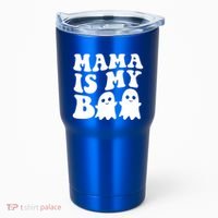 Mama Is My Boo Halloween Mom Ghost Spooky Season Mom Gift Tumbler thumb 0