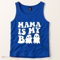 Mama Is My Boo Halloween Mom Ghost Spooky Season Mom Gift Tank Top thumb 2