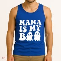 Mama Is My Boo Halloween Mom Ghost Spooky Season Mom Gift Tank Top thumb 3
